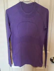 Lululemon Athletica Purple Crew Neck Sweater