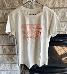 Kohl's Cream Tee Pumpkin Spice Season Small NWT