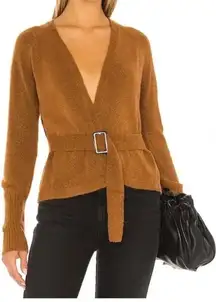 L’Academie Mara Cardigan in Tan
