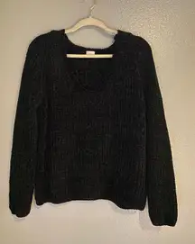 Black Chenille Sweater