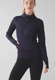 Lululemon In Flux  Reversible Jacket Black Grape