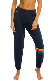 Aviator Nation Rainbow Stitch Sweatpants