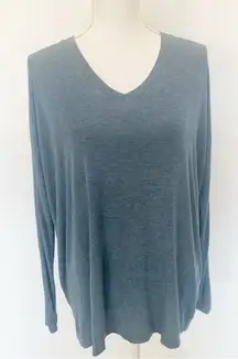 Cabi Relax Tee V-neck Heather Blue Top Style 3229 Size S