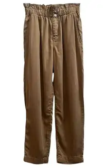 NWT Loft Khaki Soft Twill Paperbag Waist Pants Petite Size XXS Style 569511
