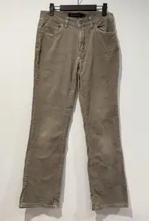 Calvin Klein Jeans Corduroy Bootcut Pants Womens 6 Grey Cotton Stretch Travel