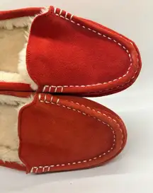 Dream Paris Dream Pairs Red House Slippers size 8.5-9 Sheepsking Leather Upper