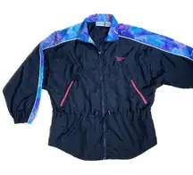 Vintage Reebok Windbreaker Jacket Retro Sport 80s 90s Nylon Medium Oversized