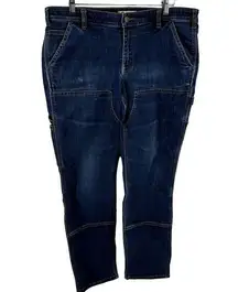 Carhartt Straight Leg Jeans Double Knee Carpenter Utility Workwear Cotton 16T