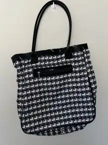 Black and‎ White Checkered Tote Bag Travel Everyday