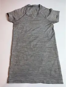 Lululemon Striped Swiftly Tech Racerback 2.0‎ Relaxed Fit Short Sleeve Top