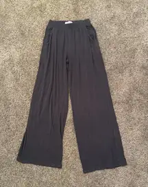 Abercrombie and Fitch Dark Grey Wide Leg Sweatpants