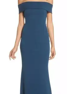 Katie May Legacy Off Shoulder Crepe  Body Con Gown