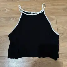 Emma and Sam black and white halter tank size small