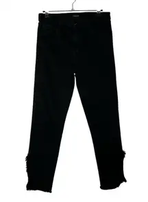 J Brand Ruby High Rise Crop Fateful Black Jeans 27