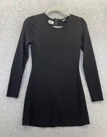 Rokoko Women's Dress A Line Dress Solid Black Long Sleeve Size Medium