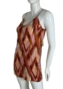 slip dress Ikat geometric boho print Small