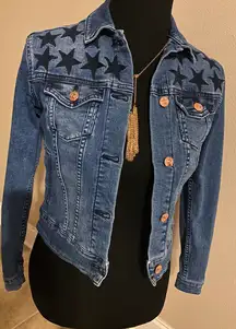 Denim Blue Stars Jacket XXS
