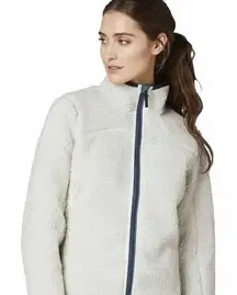 Helly Hansen September Propile Fleece Jacket Full Zip Ivory and Navy Size S