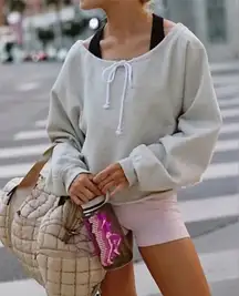 Free People Movement For the Win Off the Shoulder Sweatshirt S