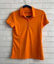 Nike  Pro Orange Polo Golf Shirt