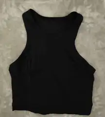 Lululemon  Align Waist Length Racerback Tank Top Women's 8 Black Yoga Training