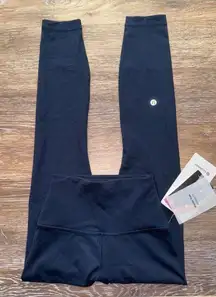 Lululemon Wunder Train High Rise 25” Contour Fit True Navy Size 2 NWT