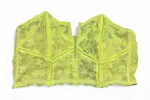 Victoria's Secret Neon Yellow Green Cropped Bustier Camisole