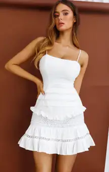 White Mini Dress Hoco