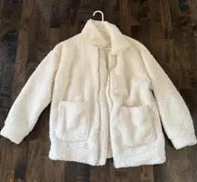 White Fuzzy Jacket 