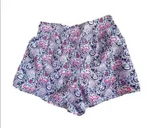 Charlotte Russ shorts pink and black pattern on white background size S