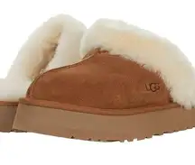 UGG  Disquette Platform Slippers in Chestnut