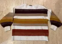 Vero Moda‎ Striped Color block cozy soft Pullover Sweater women’s size S