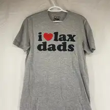 Fanatics Lacrosse  "I Love lax dads t-shirt womens sz M