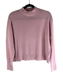 Everlane Womens Cashmere Sweater Mock Neck Pink Size S
