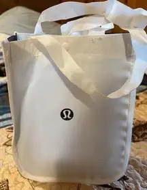 Lululemon athletica White reusable Tote Bag white/black