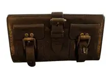 Mulberry Roxanne Wallet in Brown Leather, Authenticated Pre-owned Vintage