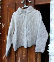 Sanctuary NWT Weekender Toasted Marshmallow Padded Quilted Jacket Size 1X