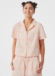 Outdoor Voices SolarCool Camp Collar 5" Short Set Pink Marble Size medium