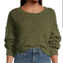Arizona Jean Co Green Cropped Sweater