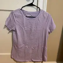 purple basic tee