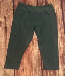 Women’s Maurice’s Cropped Athletic Leggings 2X Hunter/wintergreen green.