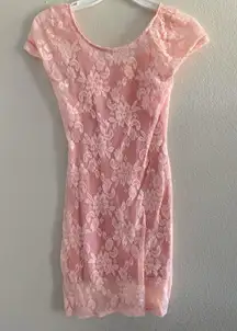 Pink Lace Dress