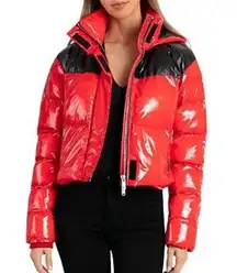 SAKS NYC Red Puffer Jacket