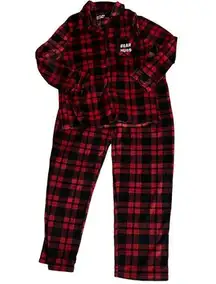 Cuddl Duds Jammies for your Families Buffalo Plaid Pajama Set Womens Size Large