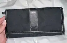 Coach Large Black  Wallet