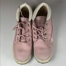 Timberland Light Pink Leather Boots