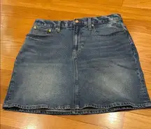 J . crew denim skirt size 30P.