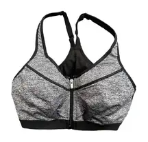 Victoria's Secret Sport Zipper-Up Sports Bra in Gray, Size 36B​​​