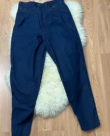 Vintage 80’s C.C & Co Super High Waist Embellished Jeans 9/10