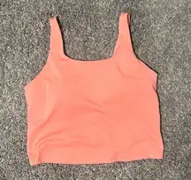 JCPenney Xersion Coral Tank Top Built In Padded Sports Bra XL